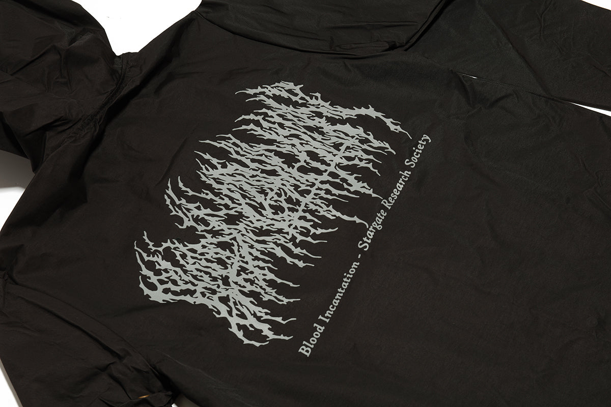 Reflective Logo Windbreaker Jacket (Black)