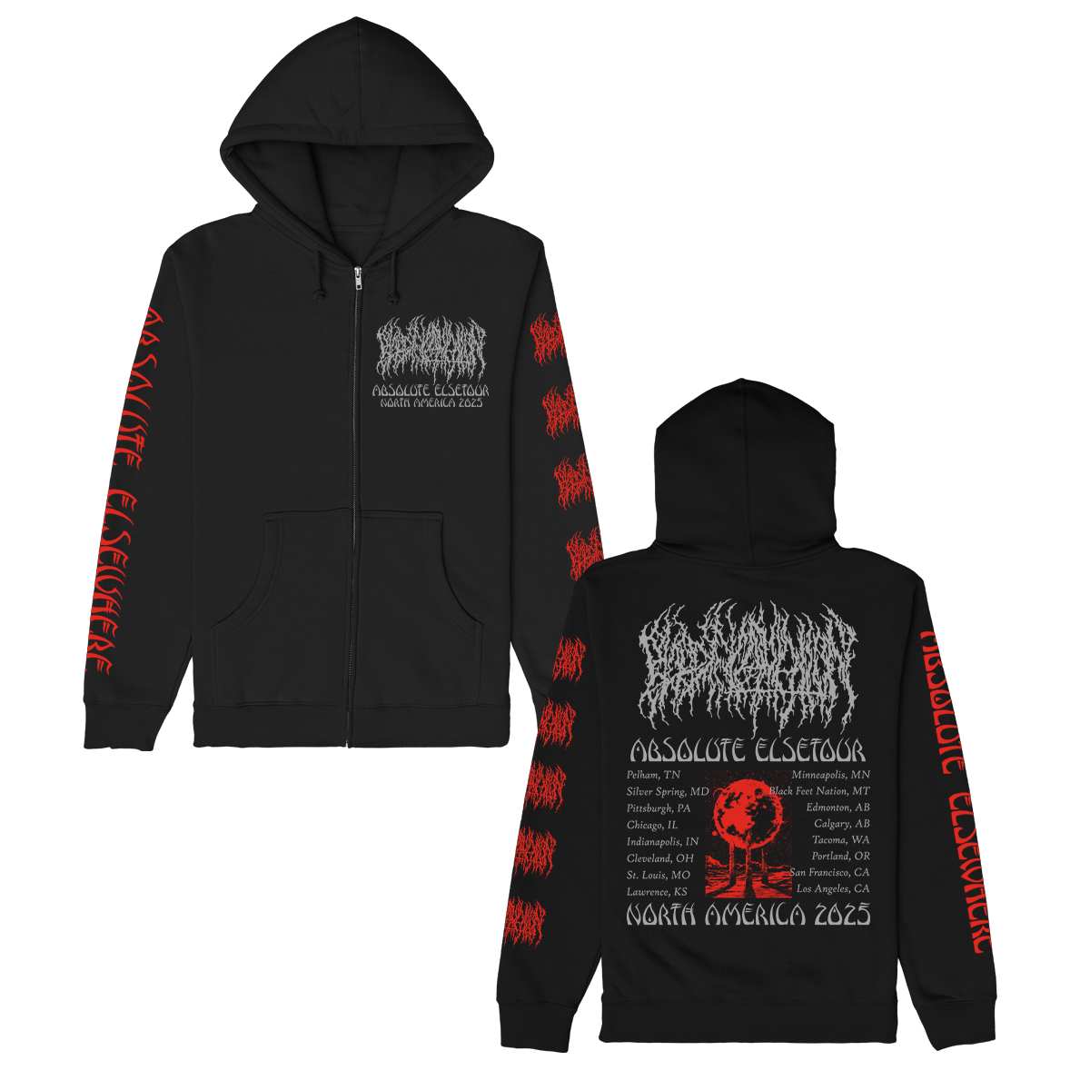 Absolute Elsetour Summer 2025 Zip Up Hoodie (Black)