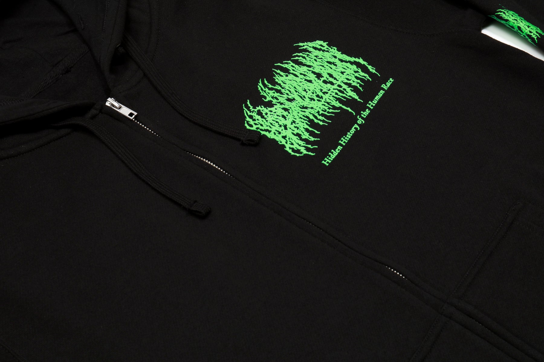 Hidden History Zip Up Hoodie (Black) – Blood Incantation