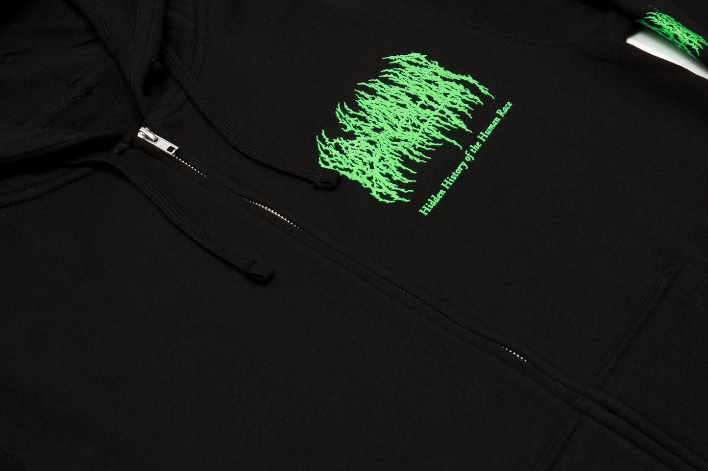 Hidden History Zip Up Hoodie (Black)