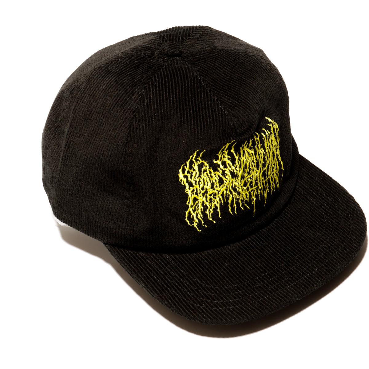 Logo Corduroy Snapback Hat (Black)