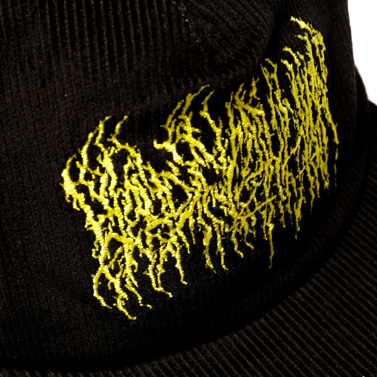 Logo Corduroy Snapback Hat (Black)