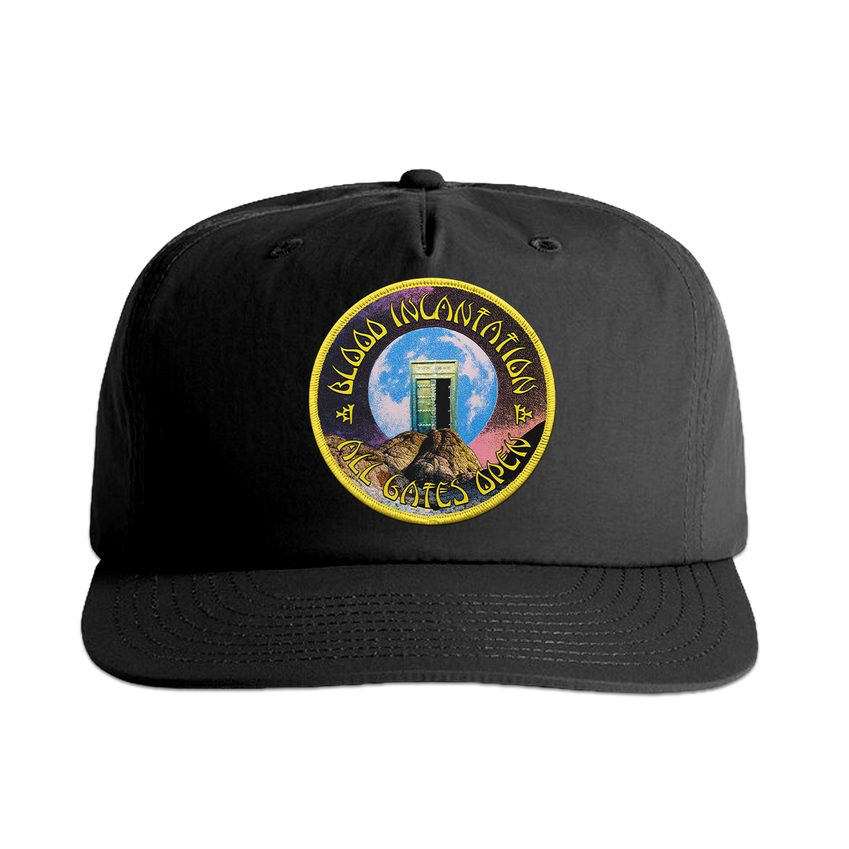 All Gates Open Patch Snapback Hat (Black)