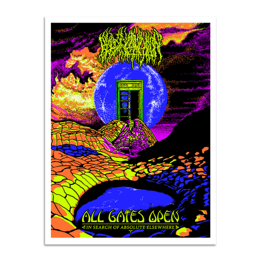 All Gates Open Black Light Poster