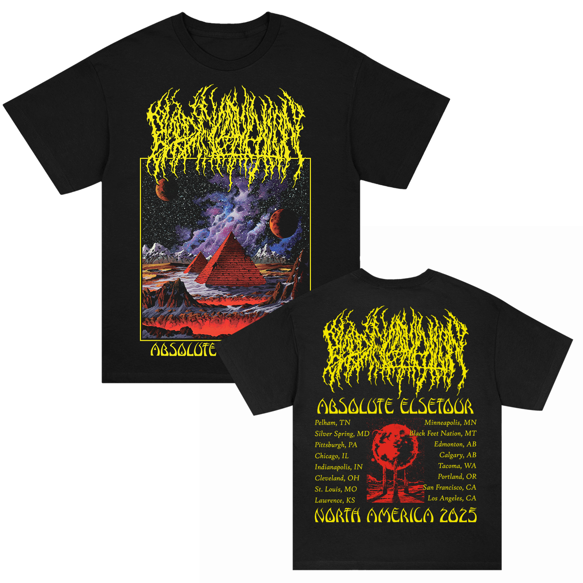 Absolute Elsewhere Summer 2025 Tour T-Shirt (Black)