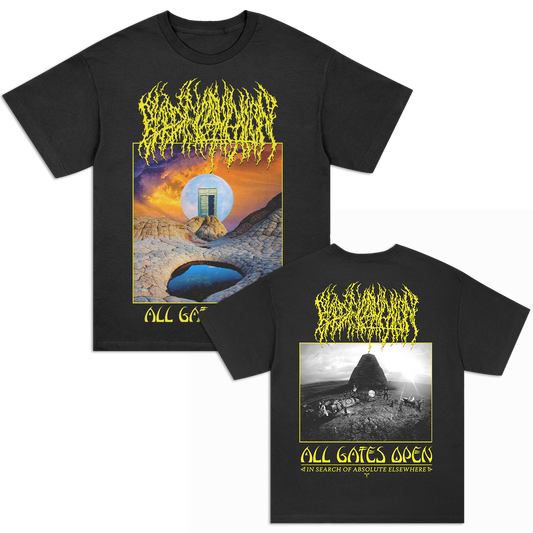 All Gates Open Album Cover T-Shirt (Black)