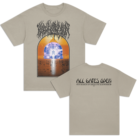 All Gates Open Back Cover T-Shirt (Sandstone)