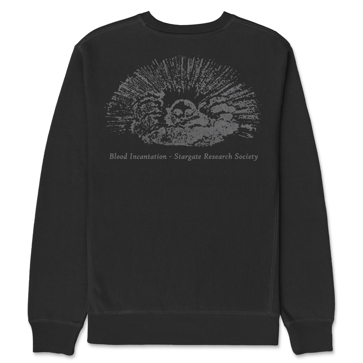 Reflective Stargate Research Society Crewneck Sweatshirt (Black)